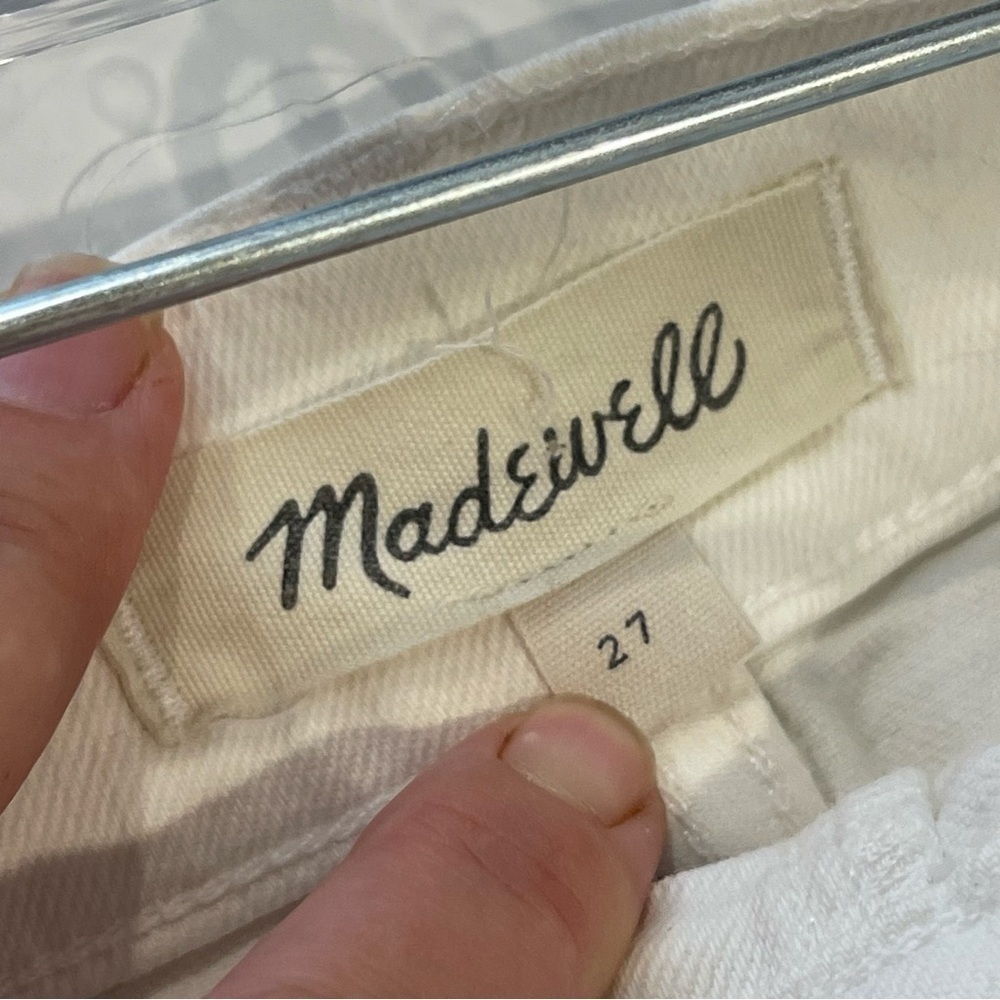 Madewell White High-Slit Jean Skirt 27 - Picture 13 of 17